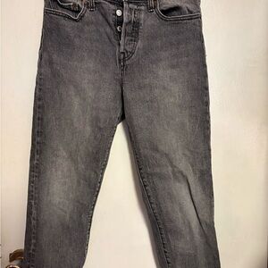 Levi's Wedgie Gray Straight Leg Jeans